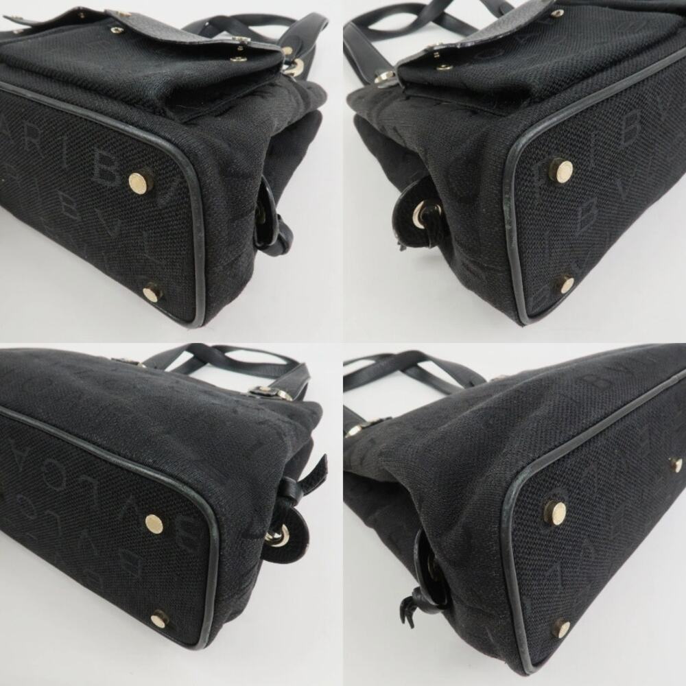 💎✨Beautiful✨💎Authentic BVLGARI Logo Mania Canvas Leather 2Way Bag Shoulder Bag - Picture 8 of 15